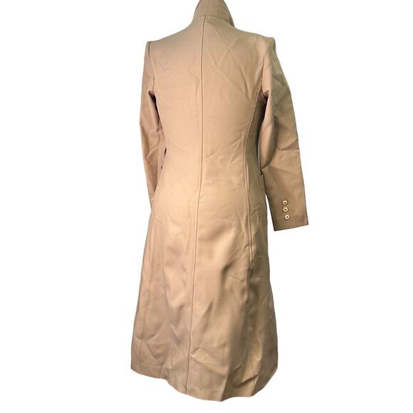 Vintage women’s Ms Limited 1970s long tan polyester blazer coat size 9 - Picture 3 of 6